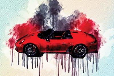 2018 Porsche 911 Speedster II Concept by Sissy Angelastro canvas print