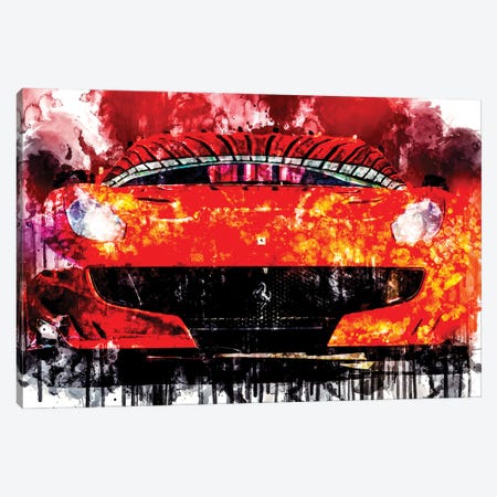 2017 Ferrari F12TDF Canvas Print #SSY401} by Sissy Angelastro Canvas Art Print