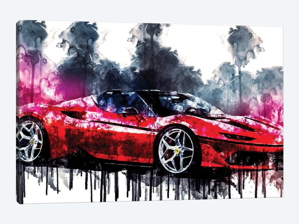 2017 Ferrari J50 by Sissy Angelastro 1-piece Canvas Art Print