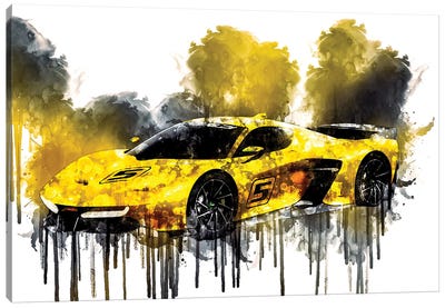 2017 Fittipaldi EF7 Vision Gran Turismo Canvas Art Print - Sissy Angelastro