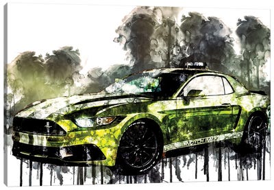 2017 Ford Mustang NotchBack Canvas Art Print - Ford