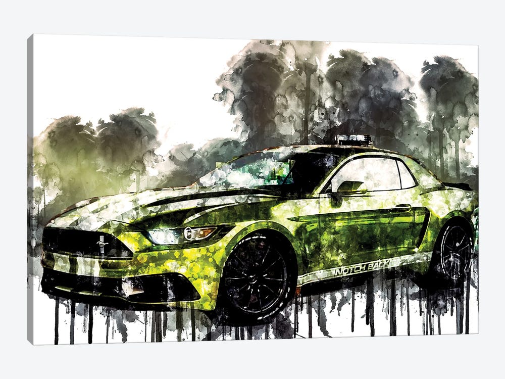 2017 Ford Mustang NotchBack by Sissy Angelastro 1-piece Canvas Print
