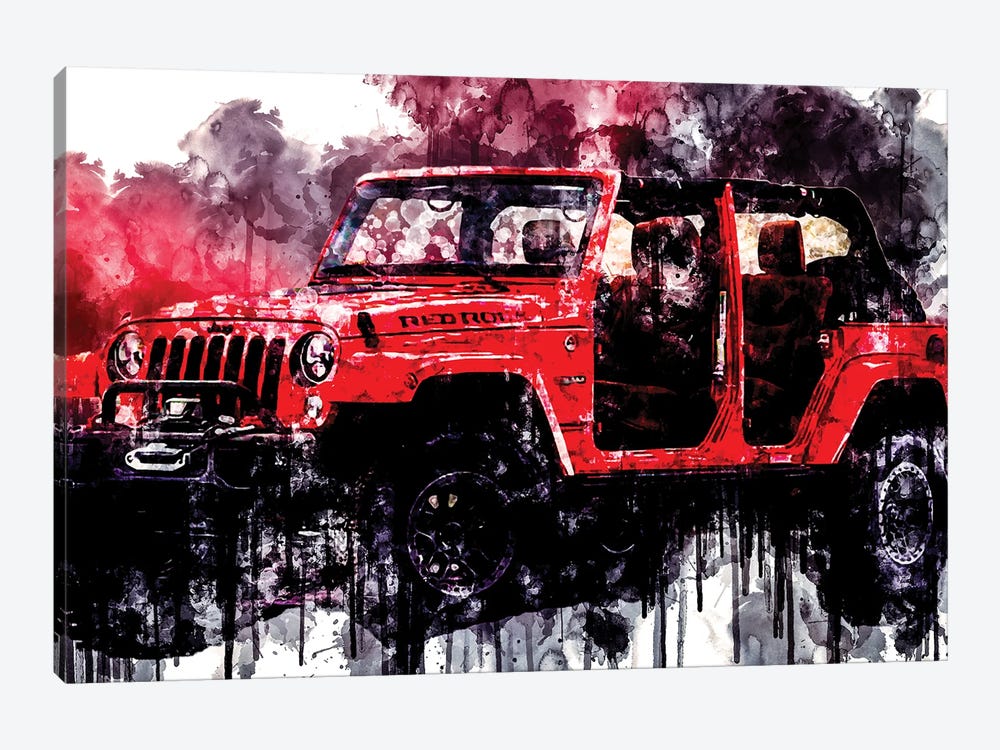 2017 Jeep Wrangler Red Rock Edition by Sissy Angelastro 1-piece Art Print