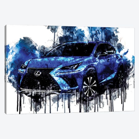 2017 Lexus NX Luxury Crossover Canvas Print #SSY421} by Sissy Angelastro Art Print