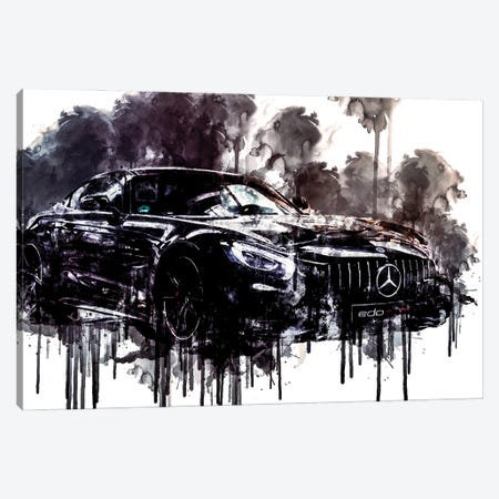 2018 Edo Competition Mercedes AMG GT R Canvas Print #SSY437} by Sissy Angelastro Art Print