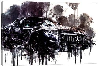 2018 Edo Competition Mercedes AMG GT R Canvas Art Print - Sissy Angelastro