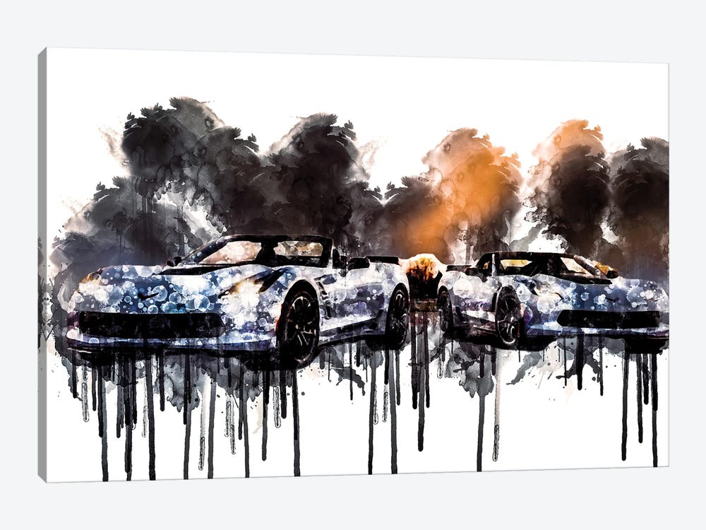 2018 Chevrolet Corvette Carbon 65 Edition by Sissy Angelastro 1-piece Canvas Print