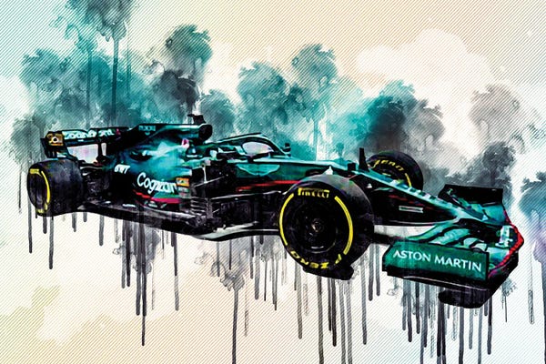 Aston Martin: Aston Martin Amr21 2021 Front View Exterior Formula by Sissy Angelastro