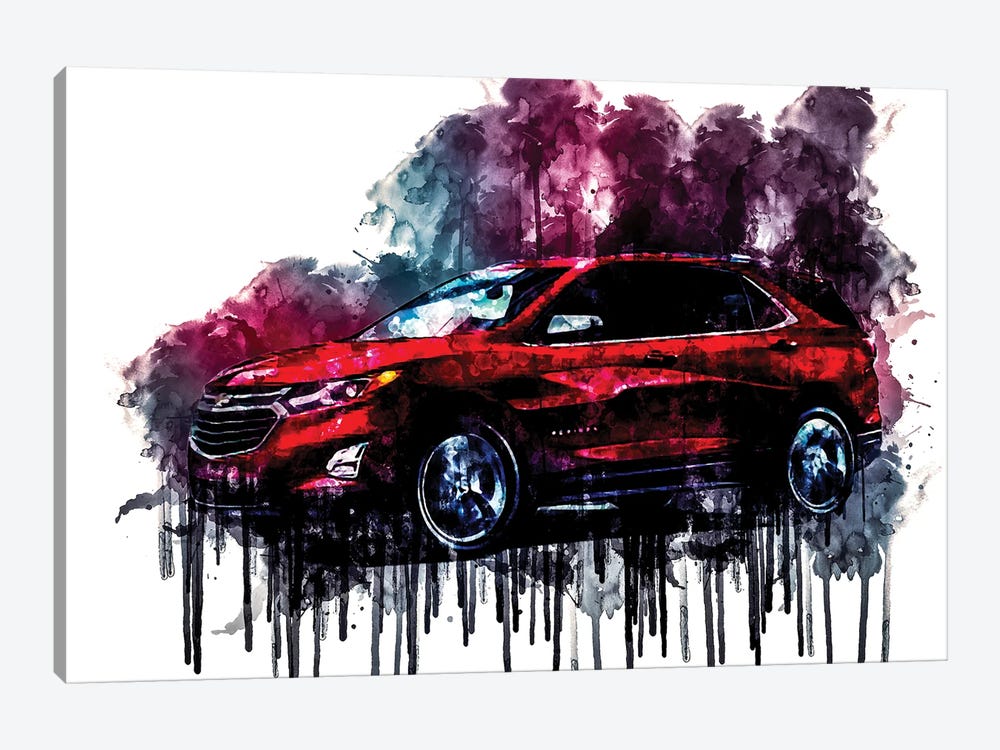 2018 Chevrolet Equinox by Sissy Angelastro 1-piece Canvas Print