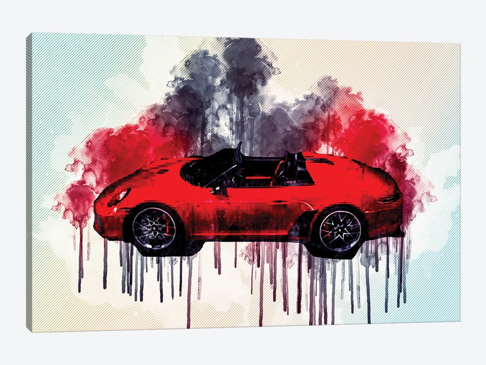 2018 Porsche 911 Speedster II Concept by Sissy Angelastro 1-piece Canvas Print