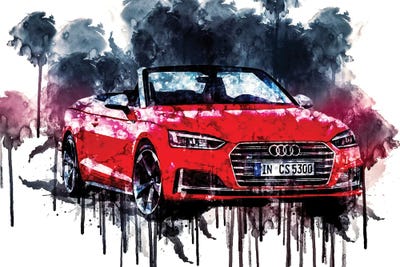 2017 Audi S5 Cabriolet Vehicle XIX by Sissy Angelastro canvas print