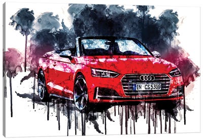 2017 Audi S5 Cabriolet Vehicle XIX Canvas Art Print