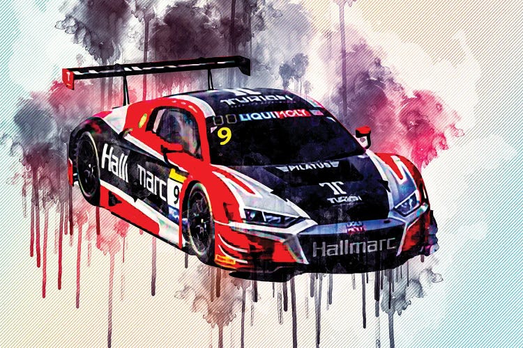Audi R8 Lms 2020 24 Hours Of Le Mans 2020 Bathurst by Sissy Angelastro wall art
