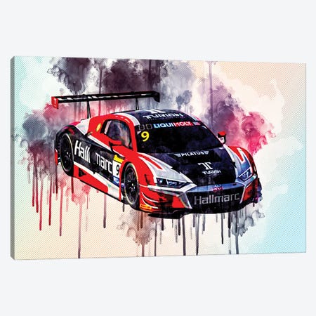 Audi R8 Lms 2020 24 Hours Of Le Mans 2020 Bathurst Canvas Print #SSY51} by Sissy Angelastro Canvas Art