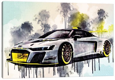 Audi R8 Lms Gt2 2020 Racing Car Supercar Tuning R8 Canvas Art Print