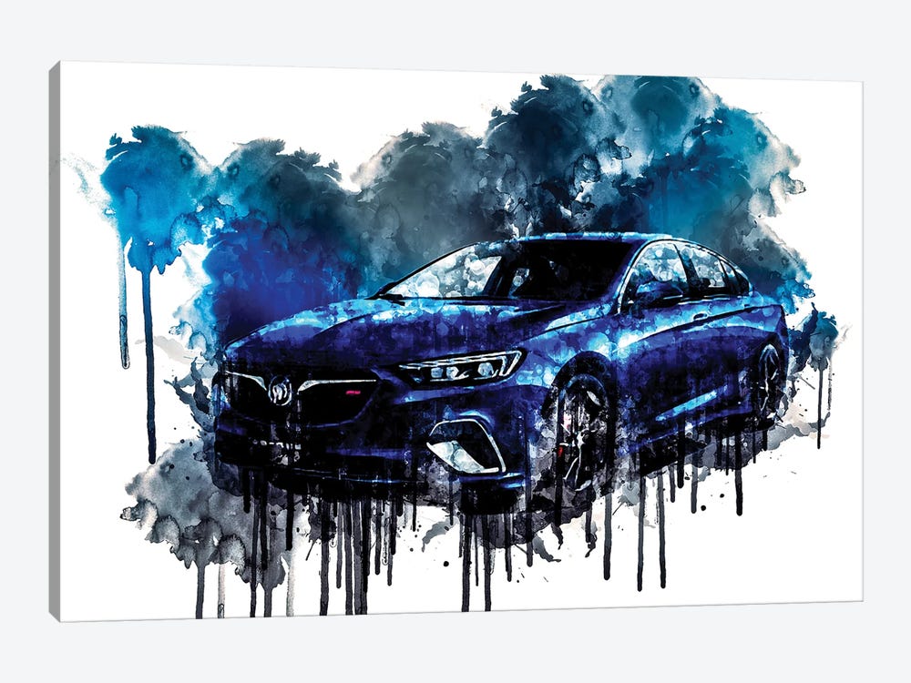 2017 Buick Regal GS Vehicle V by Sissy Angelastro 1-piece Canvas Print
