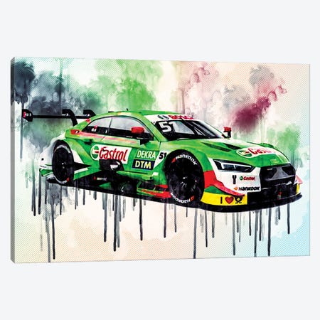 Audi RS5 DTM 2019 Audi Sport Team Abt Sportsline Nico Muller Racing Car Canvas Print #SSY54} by Sissy Angelastro Canvas Art Print