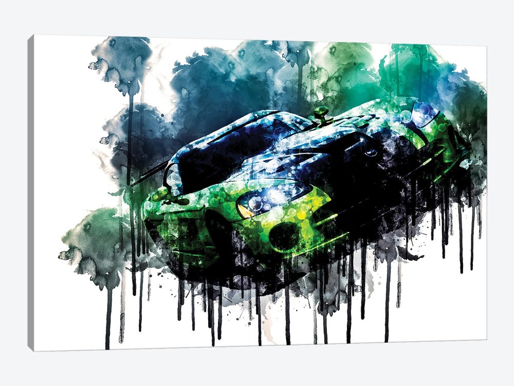 2017 Dodge Viper Final Vehicle LXI by Sissy Angelastro 1-piece Canvas Artwork