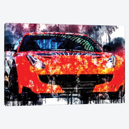 2017 Ferrari F12TDF Vehicle LXVIII Canvas Print #SSY567} by Sissy Angelastro Canvas Print