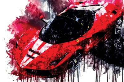 2017 Ferrari LaFerrari Aperta Vehicle LXXI by Sissy Angelastro framed canvas print