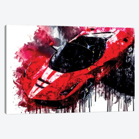 2017 Ferrari LaFerrari Aperta Vehicle LXXI Canvas Print #SSY570} by Sissy Angelastro Art Print