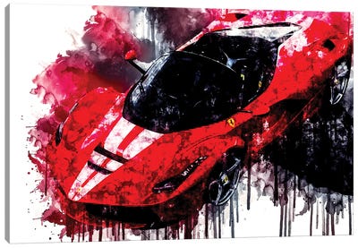 2017 Ferrari LaFerrari Aperta Vehicle LXXI Canvas Art Print - Sissy Angelastro