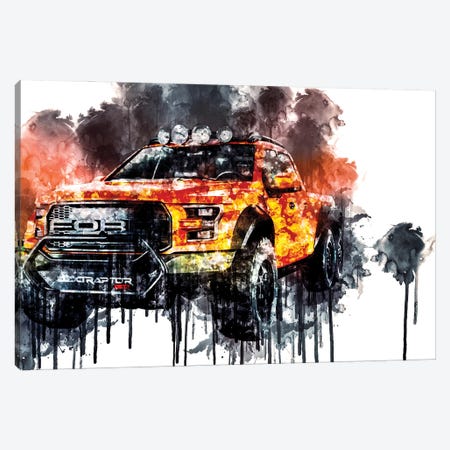 2017 Ford F 250 Velociraptor Vehicle LXXV Canvas Print #SSY574} by Sissy Angelastro Canvas Wall Art