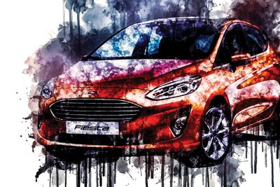 2017 Ford Fiesta Titanium Vehicle LXXVII by Sissy Angelastro acrylic art print