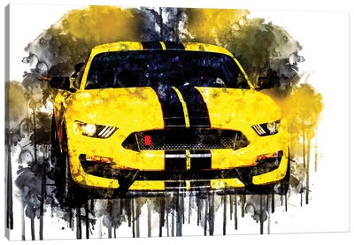 2017 Ford Mustang Shelby GT350 Sports Car Vehicle LXXXII Canvas Art Print - Ford