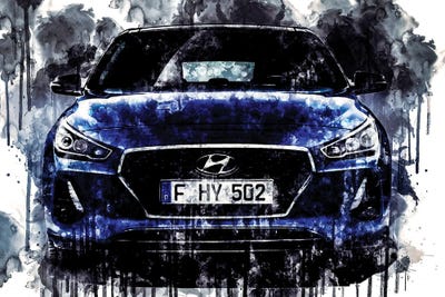 2017 Hyundai New Generation i30 Vehicle XCIX by Sissy Angelastro canvas print