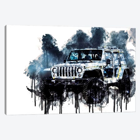 2017 Jeep Safari Concept Vehicle CX Canvas Print #SSY609} by Sissy Angelastro Art Print