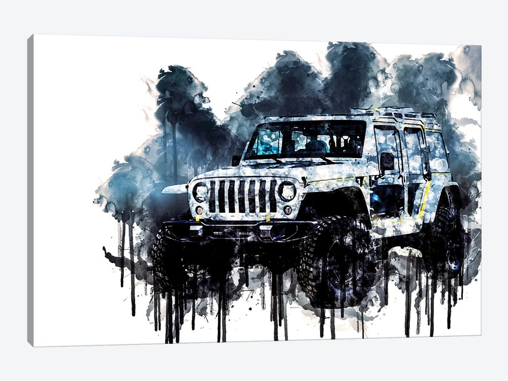 2017 Jeep Safari Concept Vehicle CX by Sissy Angelastro 1-piece Canvas Art Print