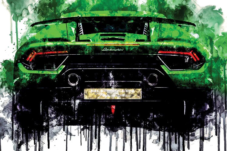 2017 Lamborghini Huracan Vehicle CXXVIII by Sissy Angelastro wall art