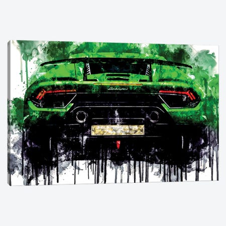 2017 Lamborghini Huracan Vehicle CXXVIII Canvas Print #SSY626} by Sissy Angelastro Canvas Artwork