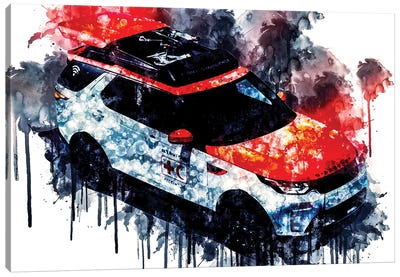 2017 Land Rover Discovery Hero Vehicle CXXX Canvas Art Print