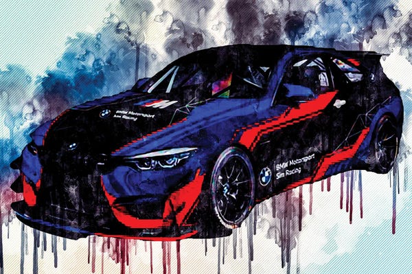 BMW: Bmw M4 Gt4 2021 Exterior Front View Tuning M4 Race Car by Sissy Angelastro