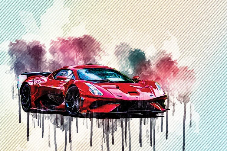 Brabham Bt62 2021 Red Hypercar Front View