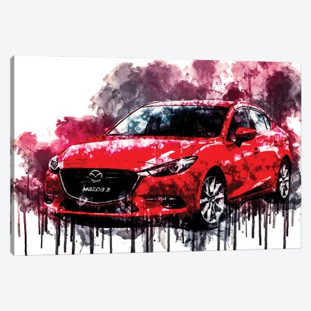 2017 Mazda Vehicle CLVII Canvas Print #SSY655} by Sissy Angelastro Canvas Print