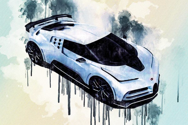 Bugatti: Bugatti Centodieci 2020 1600-Hp Hypercar Exterior Top View by Sissy Angelastro