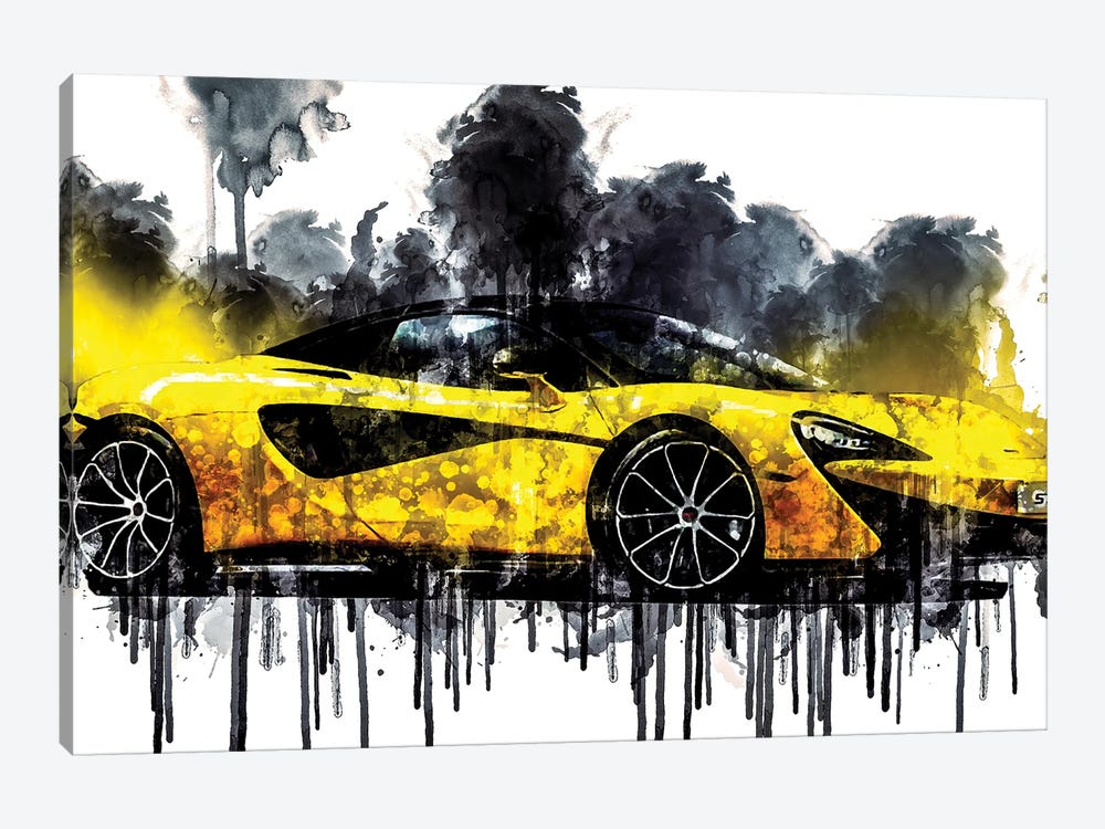 2017 McLaren 570S Spider Vehicle CLXIV by Sissy Angelastro 1-piece Canvas Artwork