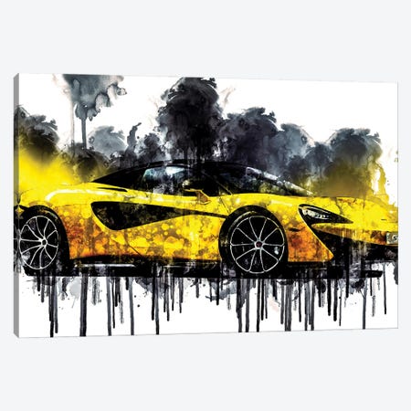 2017 McLaren 570S Spider Vehicle CLXIV Canvas Print #SSY662} by Sissy Angelastro Canvas Print