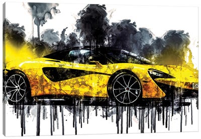 2017 McLaren 570S Spider Vehicle CLXIV Canvas Art Print - Sissy Angelastro