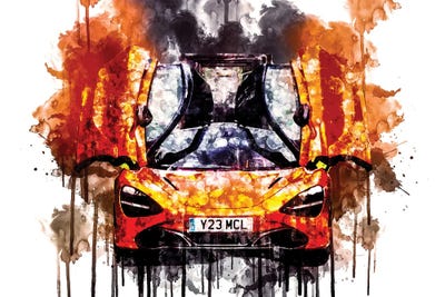 2017 McLaren 720s Coupe Vehicle CLXX by Sissy Angelastro canvas print