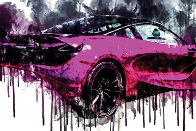 2017 McLaren MSO 720S Coupe Fux Fuchsia Vehicle CLXXIV by Sissy Angelastro canvas print