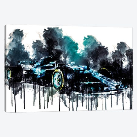 2017 Mercedes AMG F1 W08 EQ Power Formula Car Vehicle CLXXX Canvas Print #SSY678} by Sissy Angelastro Canvas Artwork