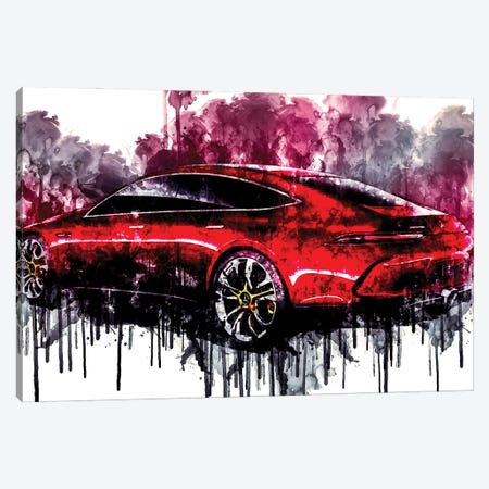 2017 Mercedes AMG GT Concept Vehicle CLXXXVII Canvas Print #SSY685} by Sissy Angelastro Canvas Art
