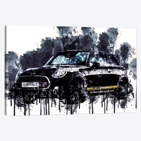 2017 Mini Cooper 1499 GT Vehicle CCXXI Canvas Print #SSY719} by Sissy Angelastro Canvas Print