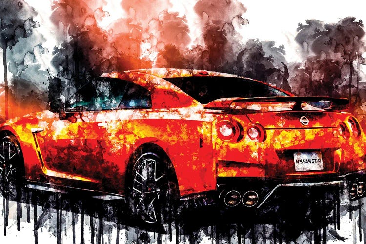2017 Nissan GT R Vehicle CCXXIX by Sissy Angelastro canvas print