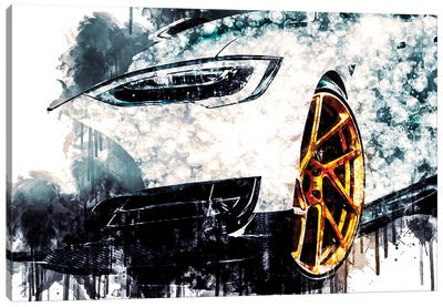 2017 Novitec Tesla Model S Vehicle CCXLIV Canvas Art Print