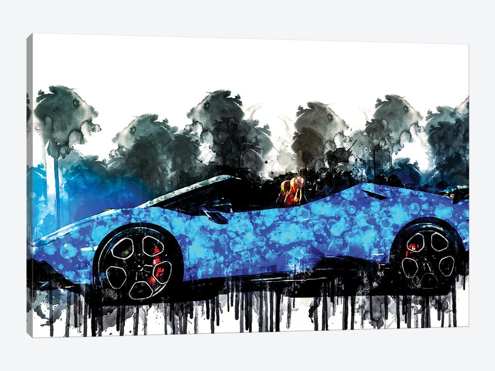 2017 OCT Tuning Lamborghini Huracan Vehicle CCXLV by Sissy Angelastro 1-piece Canvas Wall Art
